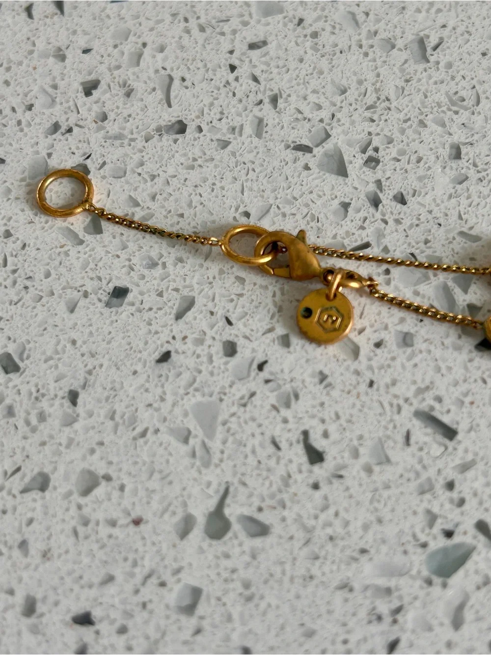 Julie Vos Gold Adjustable Filigree Station Necklace - Gold Tone